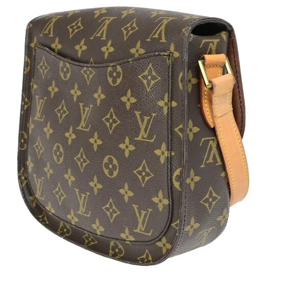 LOUIS VUITTON Saint Cloud GM Shoulder Bag Monogram Leather Brown - Picture 4 of 16